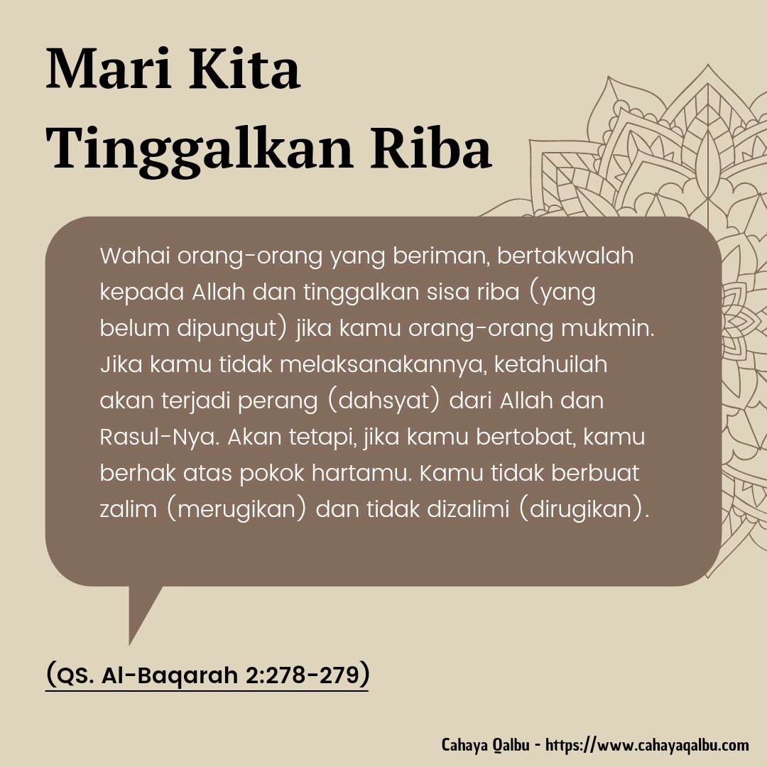 Rusak dan haram riba