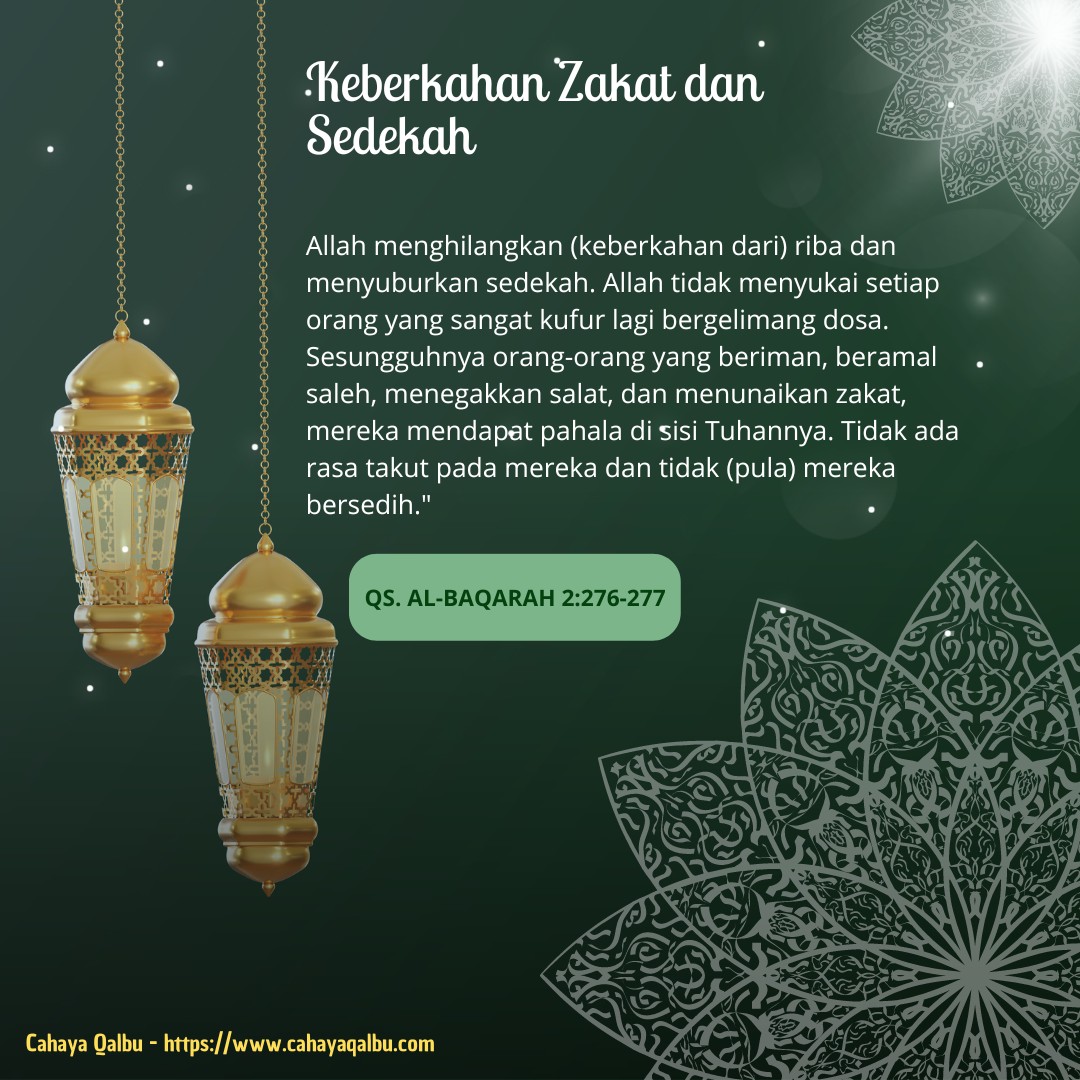Zakat dan Sedekah sebagai Antitesis Riba